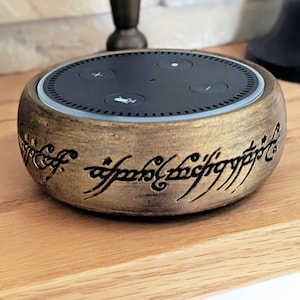 LOTR Echo Dot Stand Amazon Echo Hobbit Adventure Alexa Smart Speaker Holder Cradle Home Décor Modern Office Assistant Google Home Sleeve