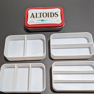 Altoid Tin Storage 1, Craft Supplies Storage, Small Item Organization, 3D-printed Altoid Tin Inserts, Storage Gift, Crafting, Scrapbooking