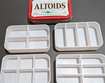 Altoid Tin Storage 2, Craft Supplies Storage, Small Item Organization, 3D-printed Altoid Tin Inserts, Storage Gift, Crafting, Scrapbooking