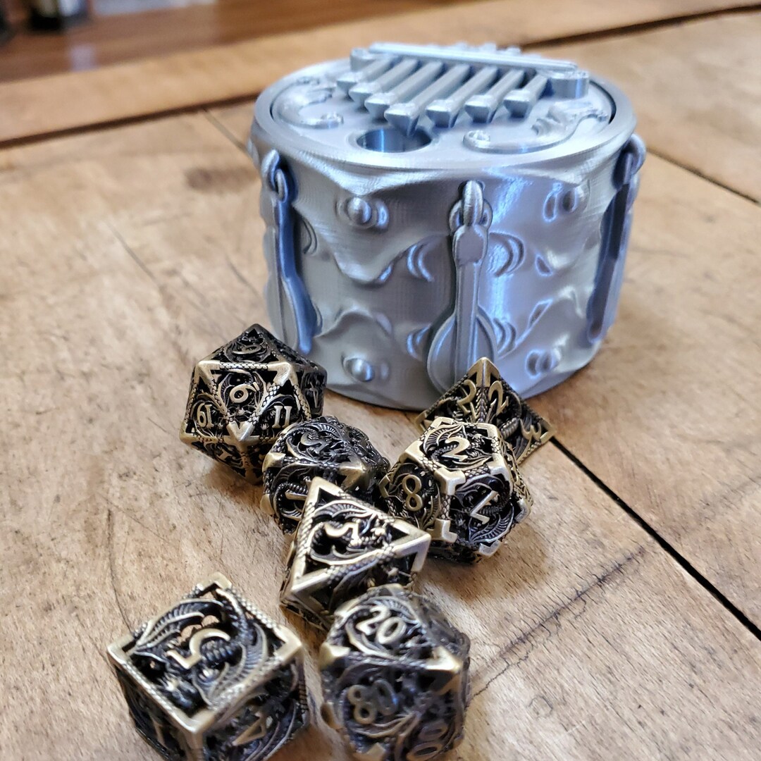 D&D Bard Dice Holder Dnd Jail Box Dungeons and Dragons D20 Tabletop