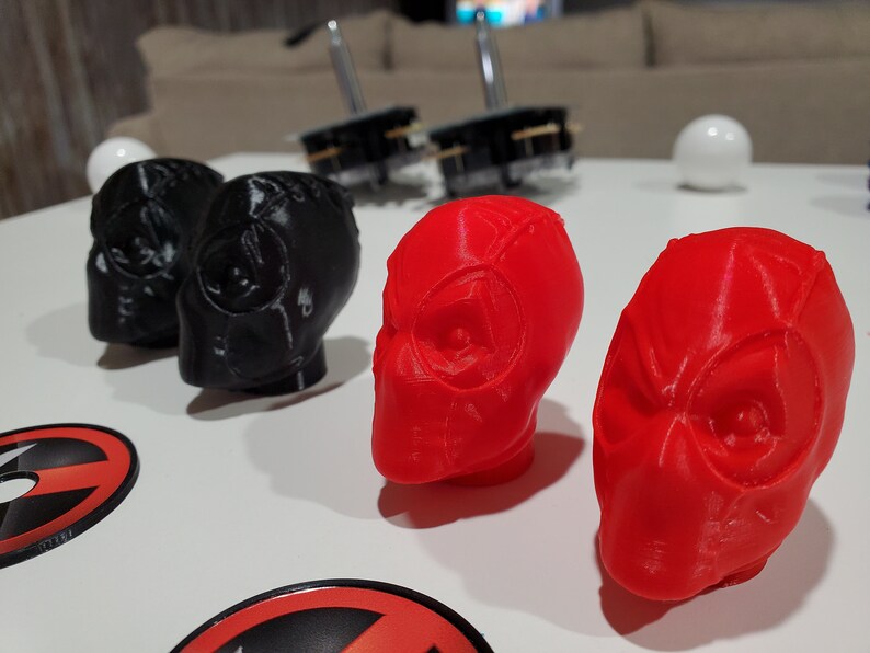 Arcade Joystick Topper Deadpool or Thanos Etsy