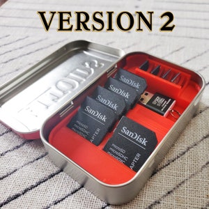Altoids Mints Tin SD/Micro-SD card holder insert Version 2