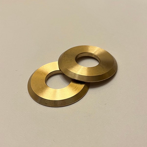 Brass radiator pipe cover collar x 2