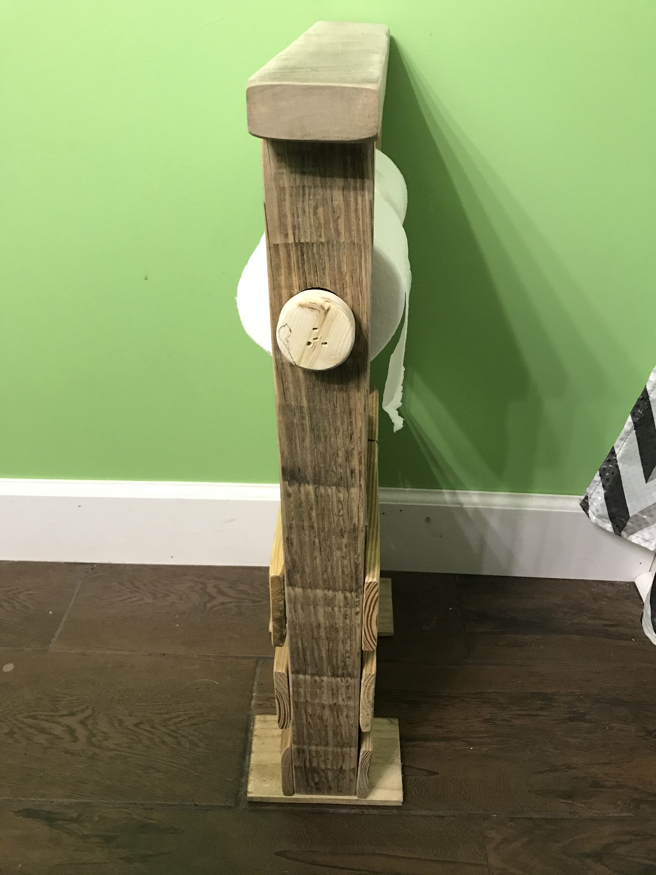 Toilet Paper Holder With Magazine Rack, Wooden Etsy