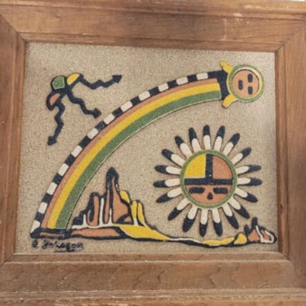 Sand Painting Art Etsy