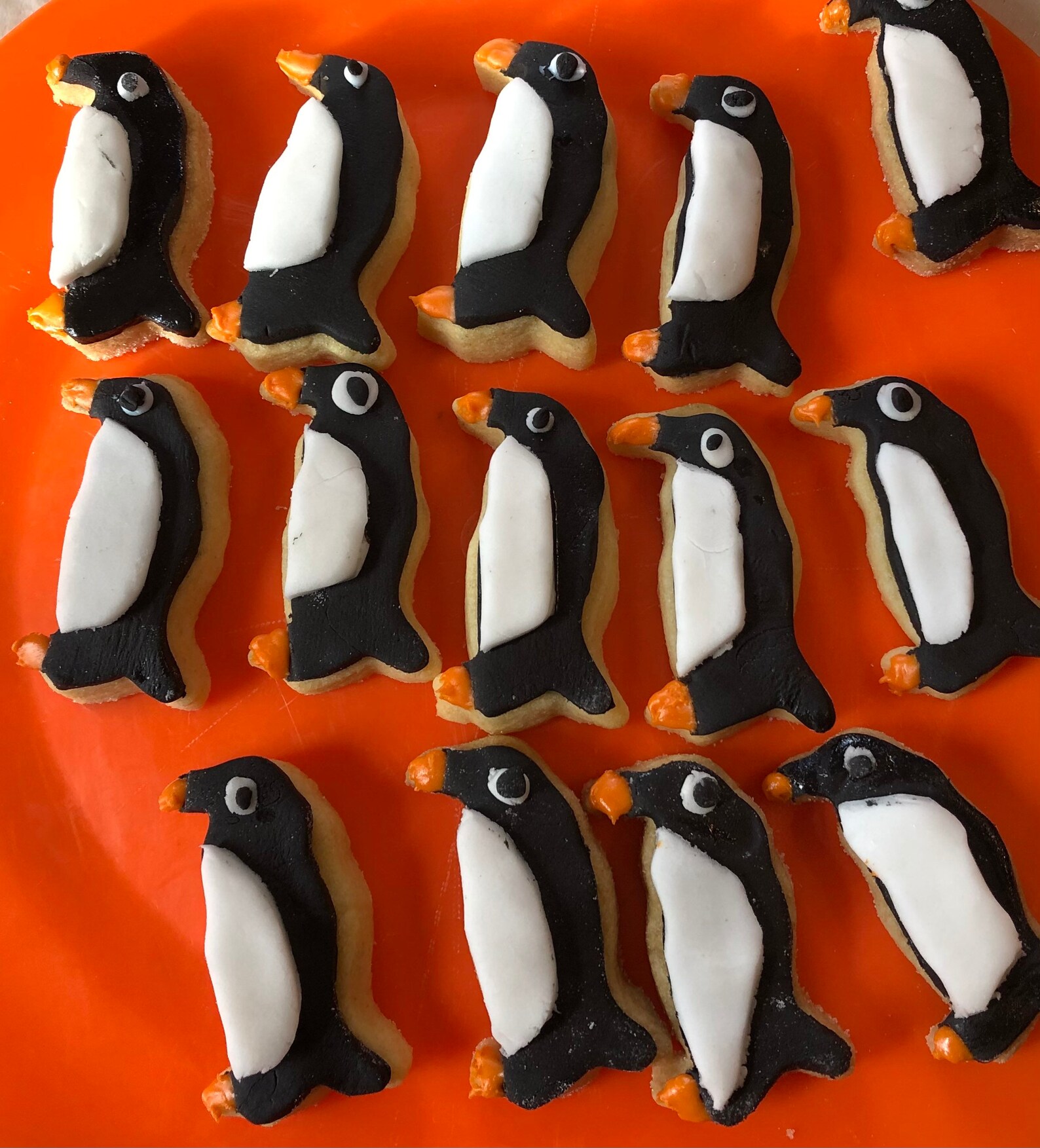 Penguin themed biscuits Etsy