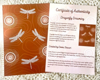 Dragonfly Dreaming A4 Art Print with Certificate of Authenticity