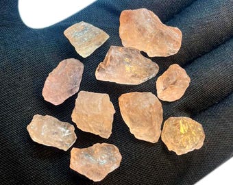 Morganita rosa natural bruta: pedras preciosas para joalheria, 83 quilates, 5 peças