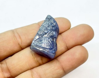 Blue Tanzanite Carving Gemstone AAA Quality Natural Carved Gems for Jewelry