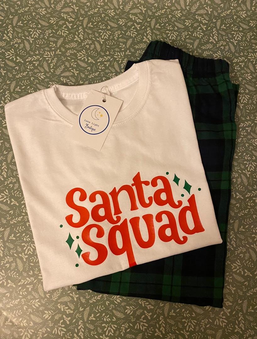 Santa Squad Family Matching Pjs Pyjamas. Kids Pjs. Family Pjs. Matching Christmas. Etsy UK