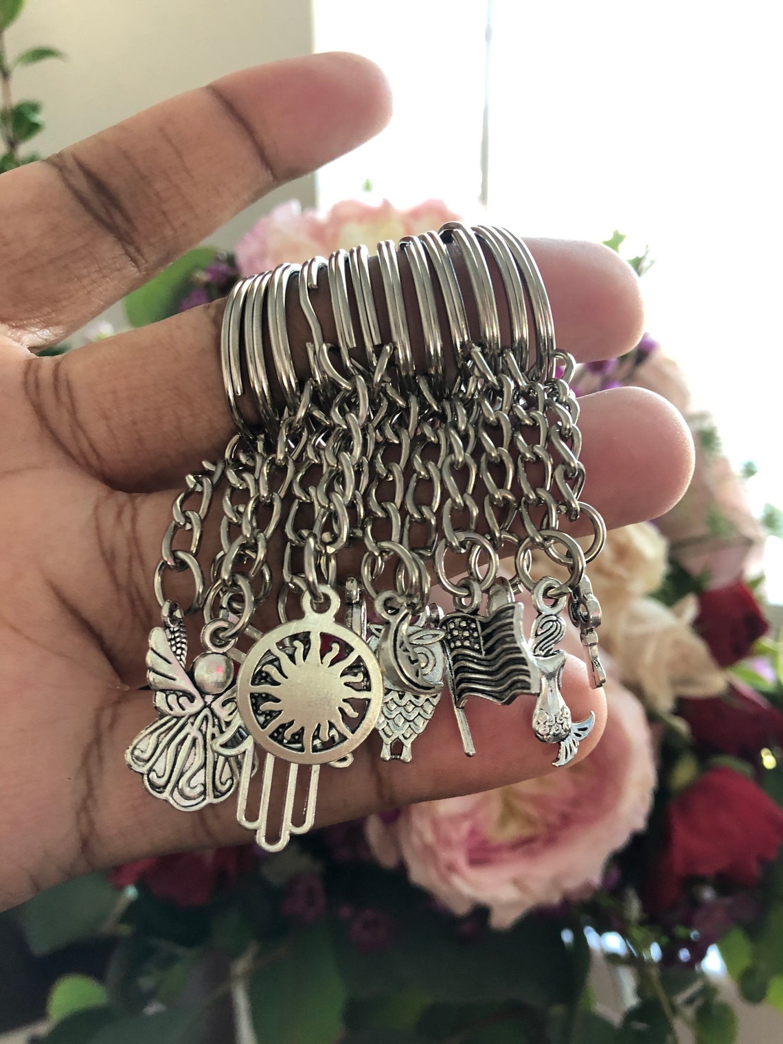 Cool keychain Silver keychains designs Etsy