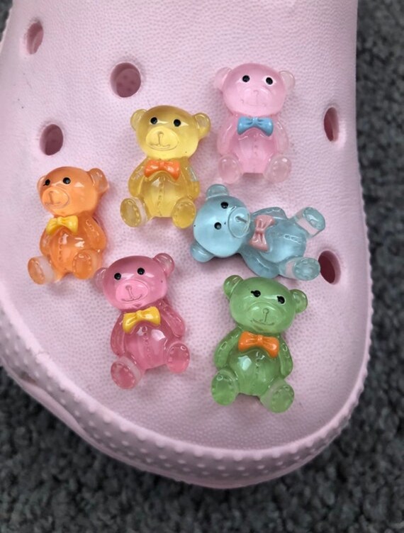 Teddy bear croc charms Etsy