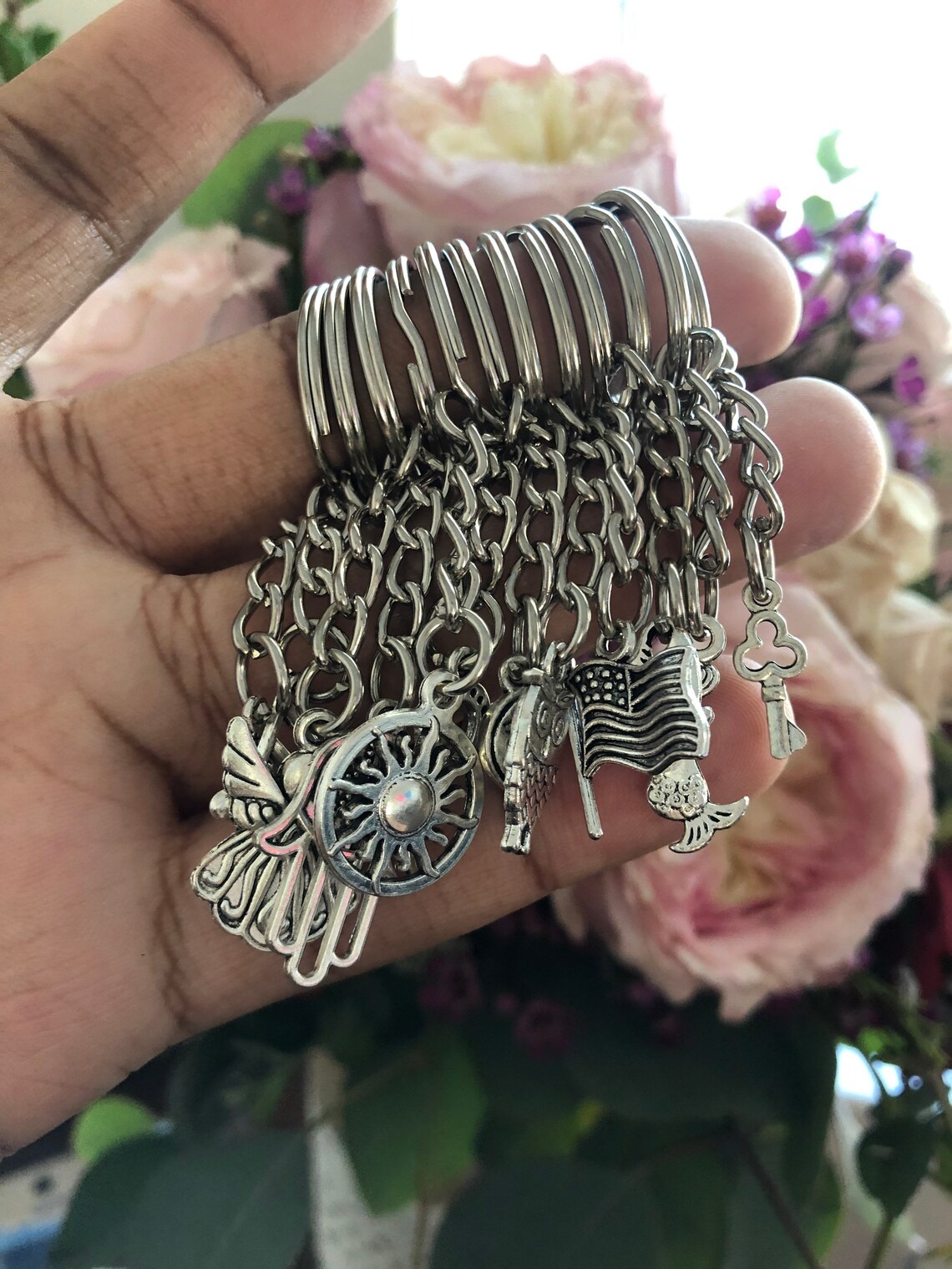 Cool keychain Silver keychains designs Etsy