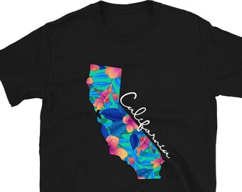 Camicia California, Camicia Floreale California, Cali Shirt, California Love Shirt, West Coast Shirt, California Unisex T-Shirt