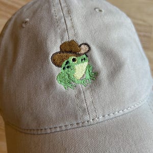 Cowboy Frog Low Profile Dad Hat Baseball Cap