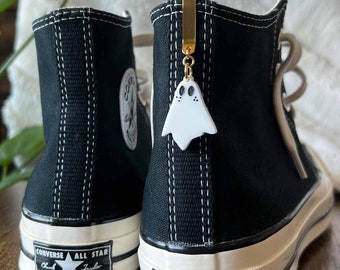 ONE Ghost Shoe Clip, Shoe Charm, High Top Sneaker or Boot Clip, Acrylic Keychain Shoe Accessory (not a pair)