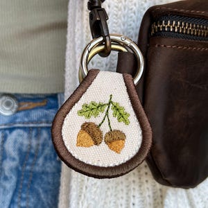 Acorn Branch Accessory | Patch Keychain, Bag Decoration, Pull Tab Charm