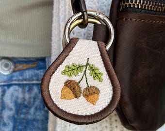 Acorn Branch Accessory | Patch Keychain, Bag Decoration, Pull Tab Charm