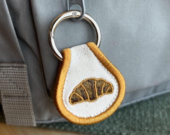 Croissant Accessory | Patch Keychain, Bag Decoration, Pull Tab Charm