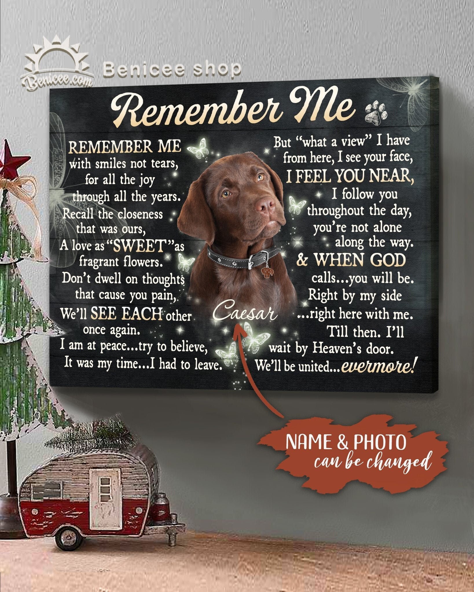 personalized dog canvas