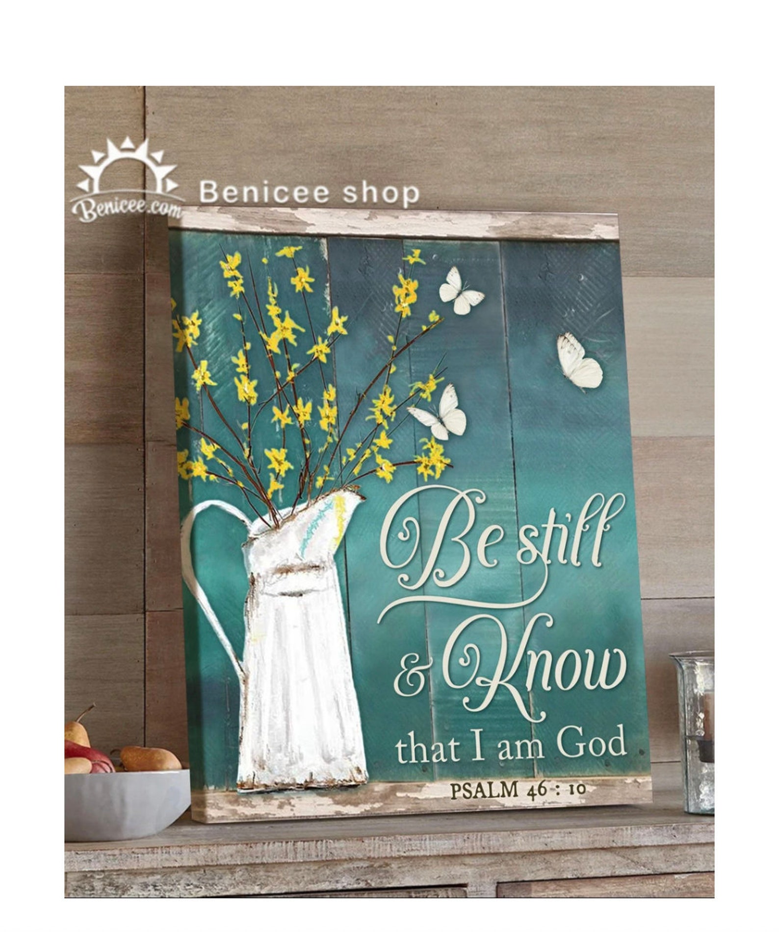 Family Christian Canvas Wall Art Bible Quote Canvas Be Still Etsy