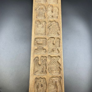 Large wooden Speculoos cookie mold - Speculaasplank - Dutch - Vintage 1950’s-  Gingerbread cookie mold - Cookie mold