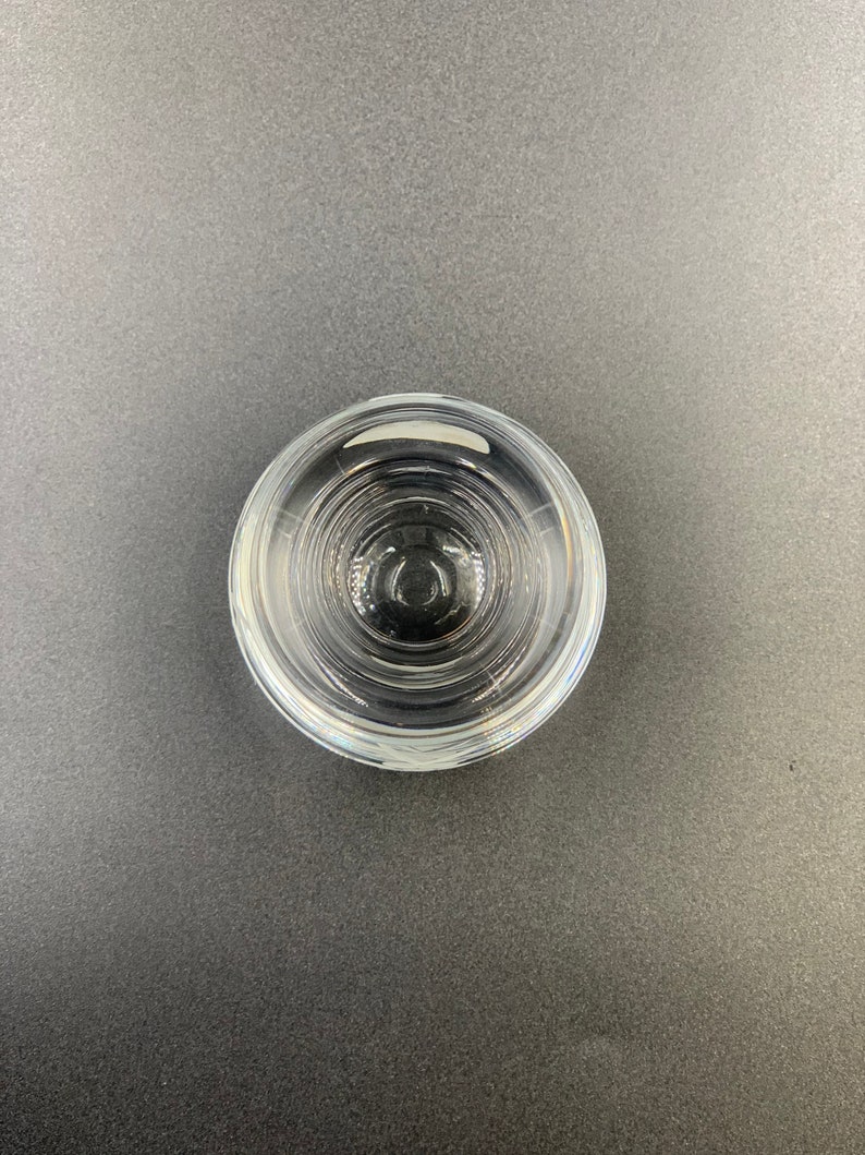 Duiske Irish Handcut Glass Miniature Vase Grapevine Pattern Vintage