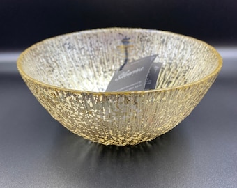NWOT Silverina Istanbul handmade genuine 99% Silver Glass Hand crafted bowl 5.75”. Made in Turkey