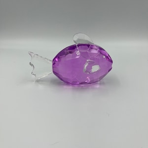 Oleg Cassini Crystal Fish Paperweight - Gift Boxed Fish collector, paperweight collector, crystal collector, Oleg Cassini collection