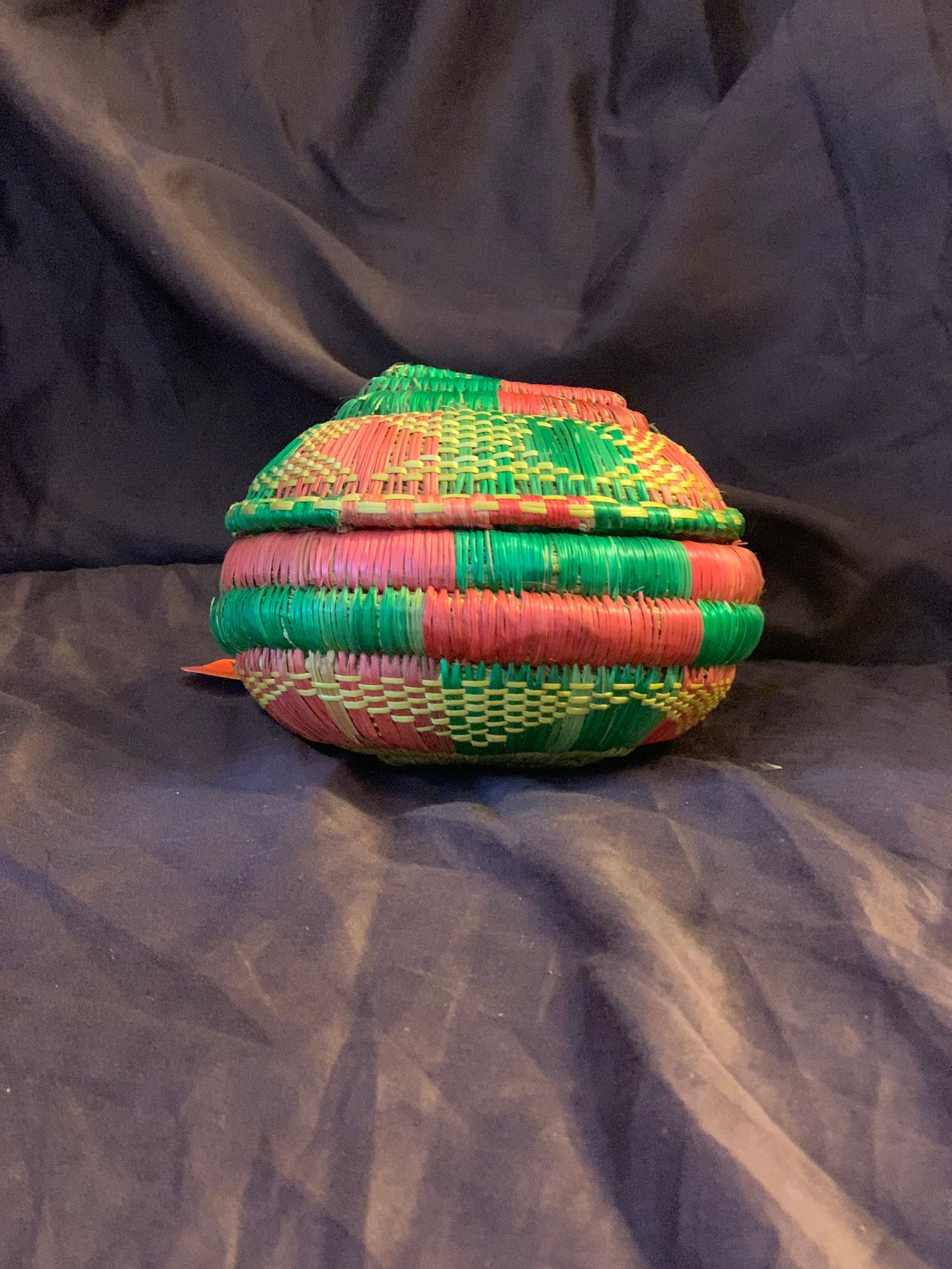 Authentic Ethiopian hand woven Habesha Mesob basket with lid | Etsy