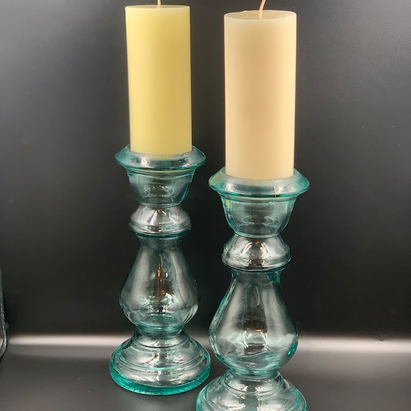 Recycle Glass Candle Etsy