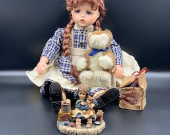 1998 The Boyds Collection Yesterday’s Child Doll Collection Limited edition “Jamie and Thomasina” The Last One porcelain doll