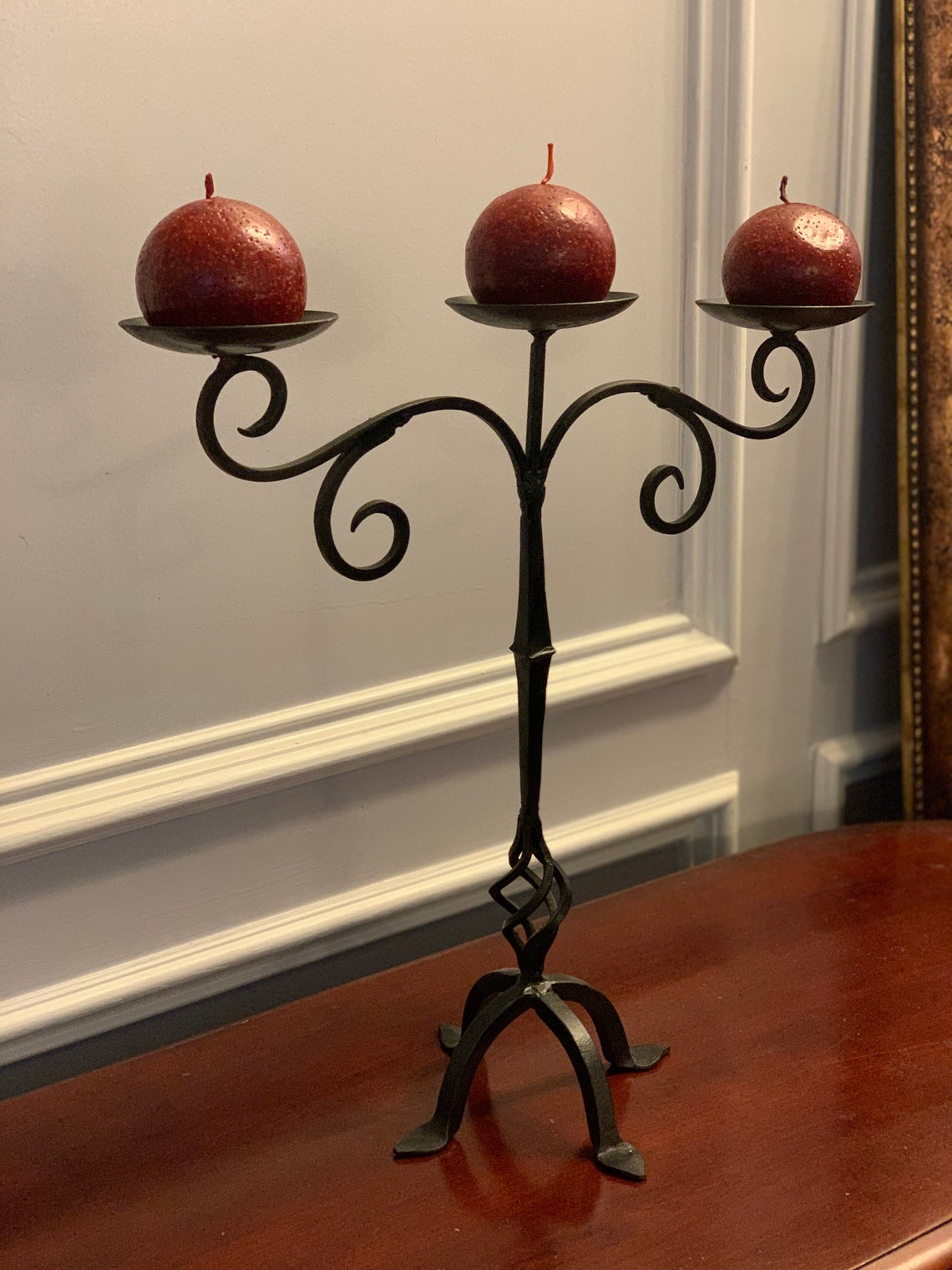 Vertical Iron Candle Holder at Merle Ives blog
