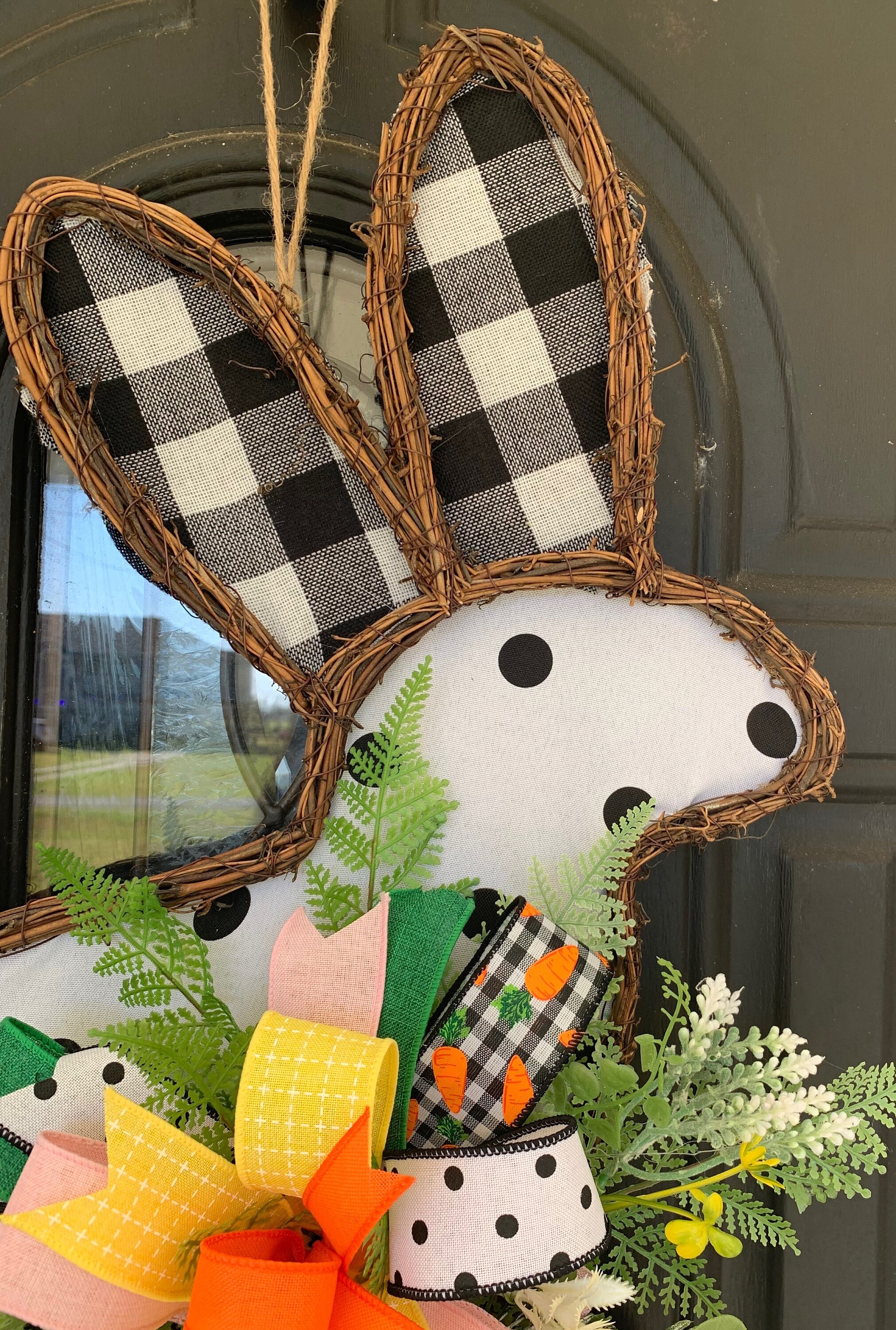 Easter Door Hanger, Bunny Rabbit Door Hanger, Easter Hanger for Front ...