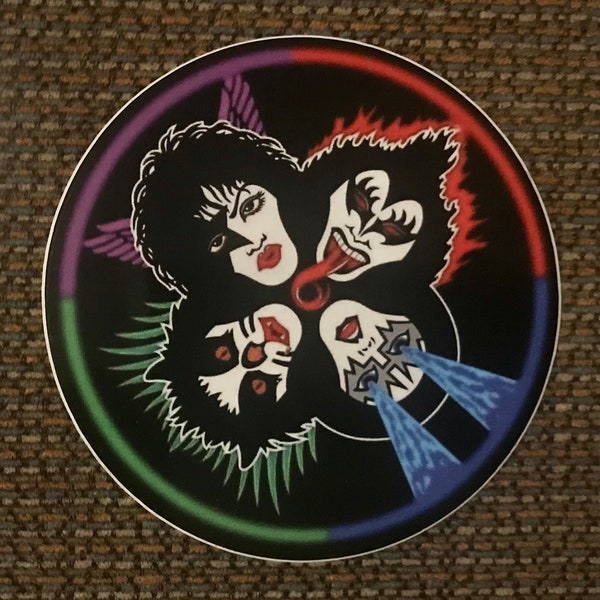 KISS RnRO 4” Sticker