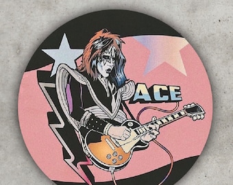 KISS Ace Frehley 直筆サイン パンフレット 半券 ステッカー KISS Ace Frehley 直筆サイン パンフレット 半券 ステッカー