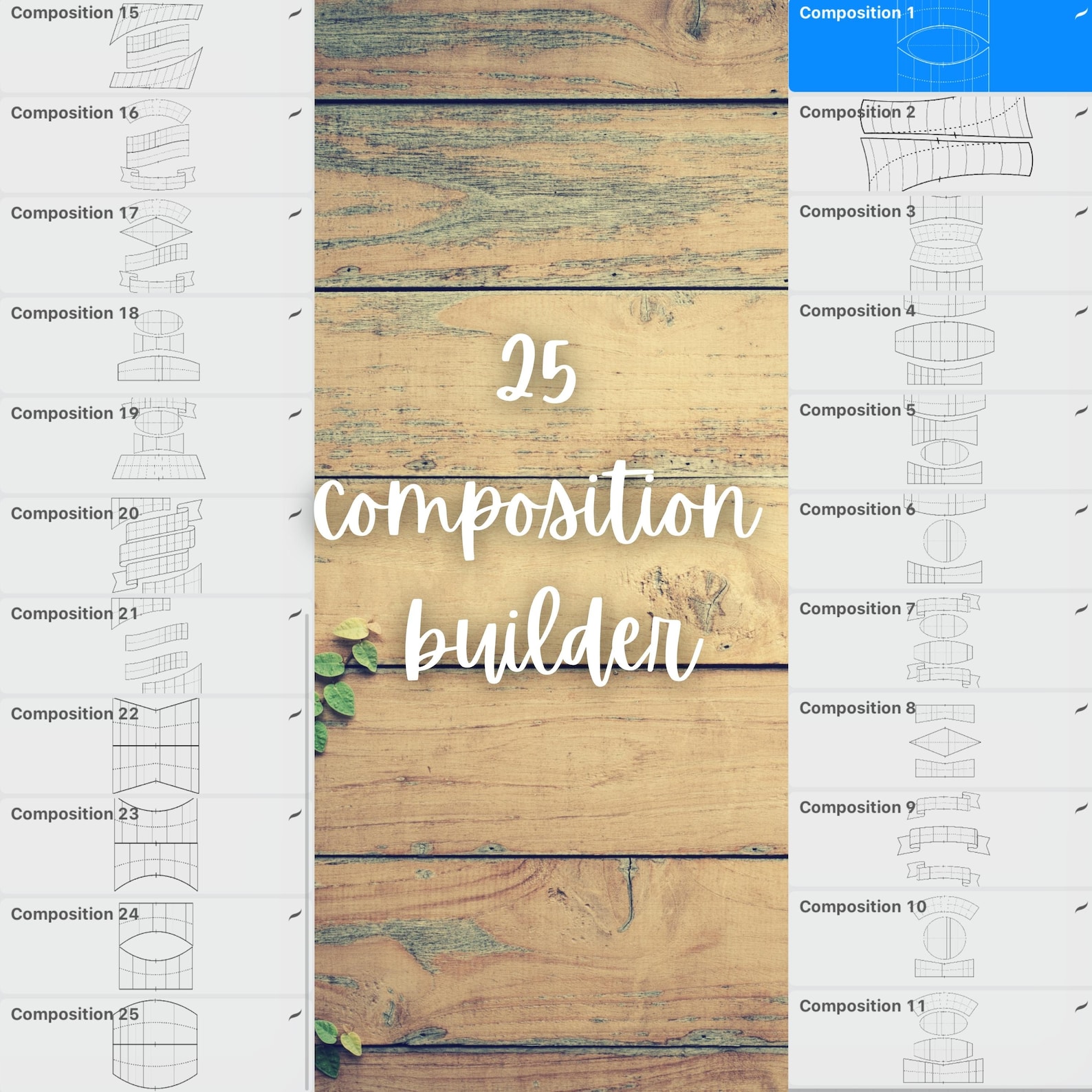 239 Lettering Grids Procreate Brushes. Includes Letter Builder, Word ...