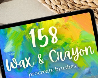158 pinceaux à crayons de cire pour procréer. Peinture au crayon pastel à l'huile réaliste. Comprend des crayons humides, des crayons secs, des pinceaux à cire, un mélangeur, etc.