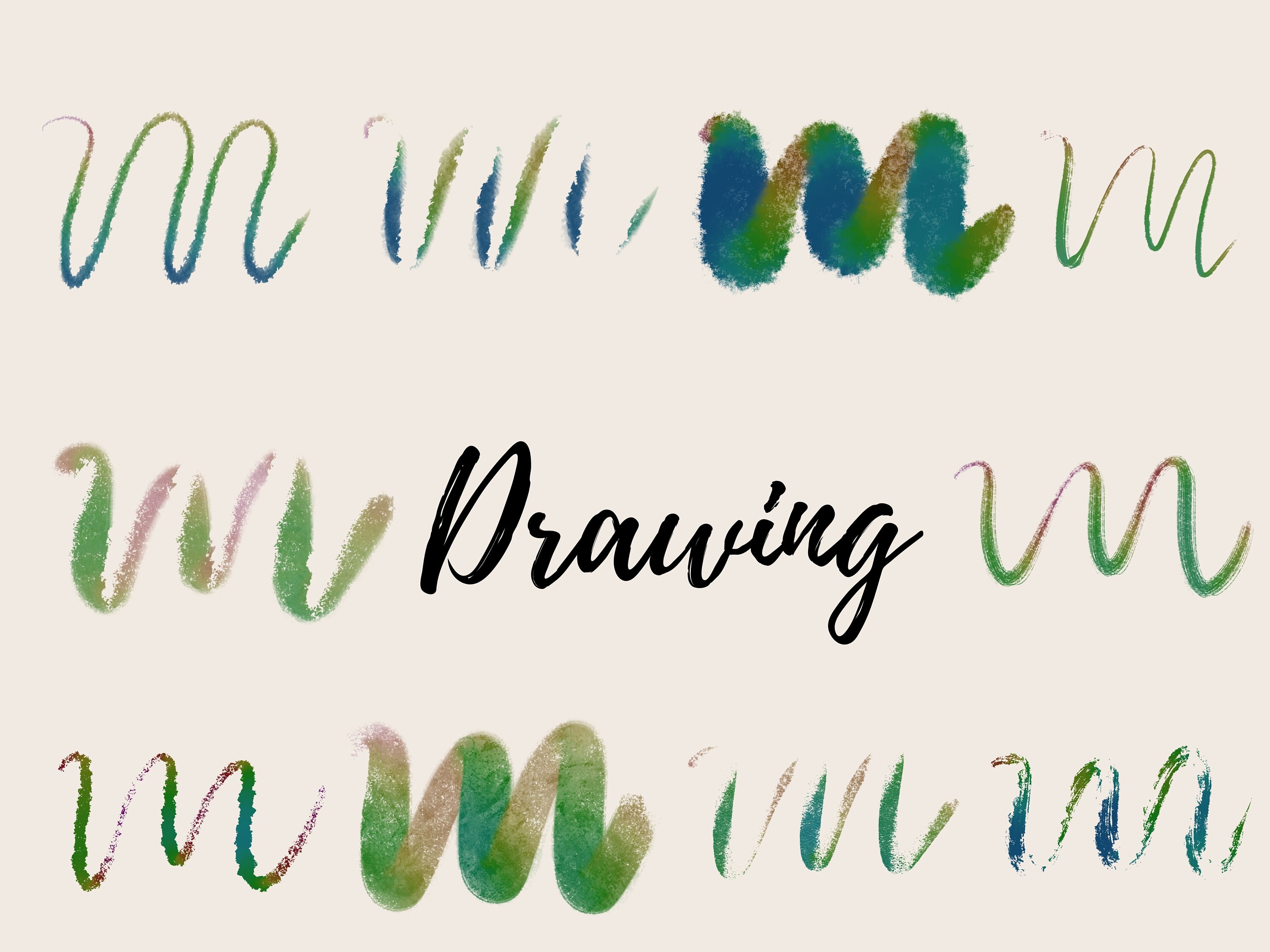 Drawing & Illustration Inking Drawing and Chalk Dual Tone Brush. 63