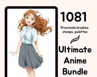 Pack procréation anime ultime. Tampons pour guides corporels, tampons de localisation d'anime, pinceaux à croquis, palettes de couleurs pour peau, poils, etc.
