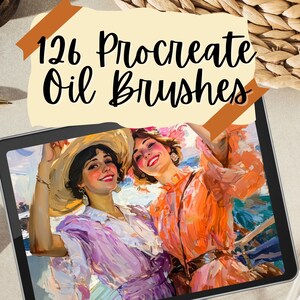126 Oil Acrylic Brushes for Procreate. Realistic Oil Painting Acrylic Painting. Palette Knife, Impasto Strokes, Abstract Painterly Style etc