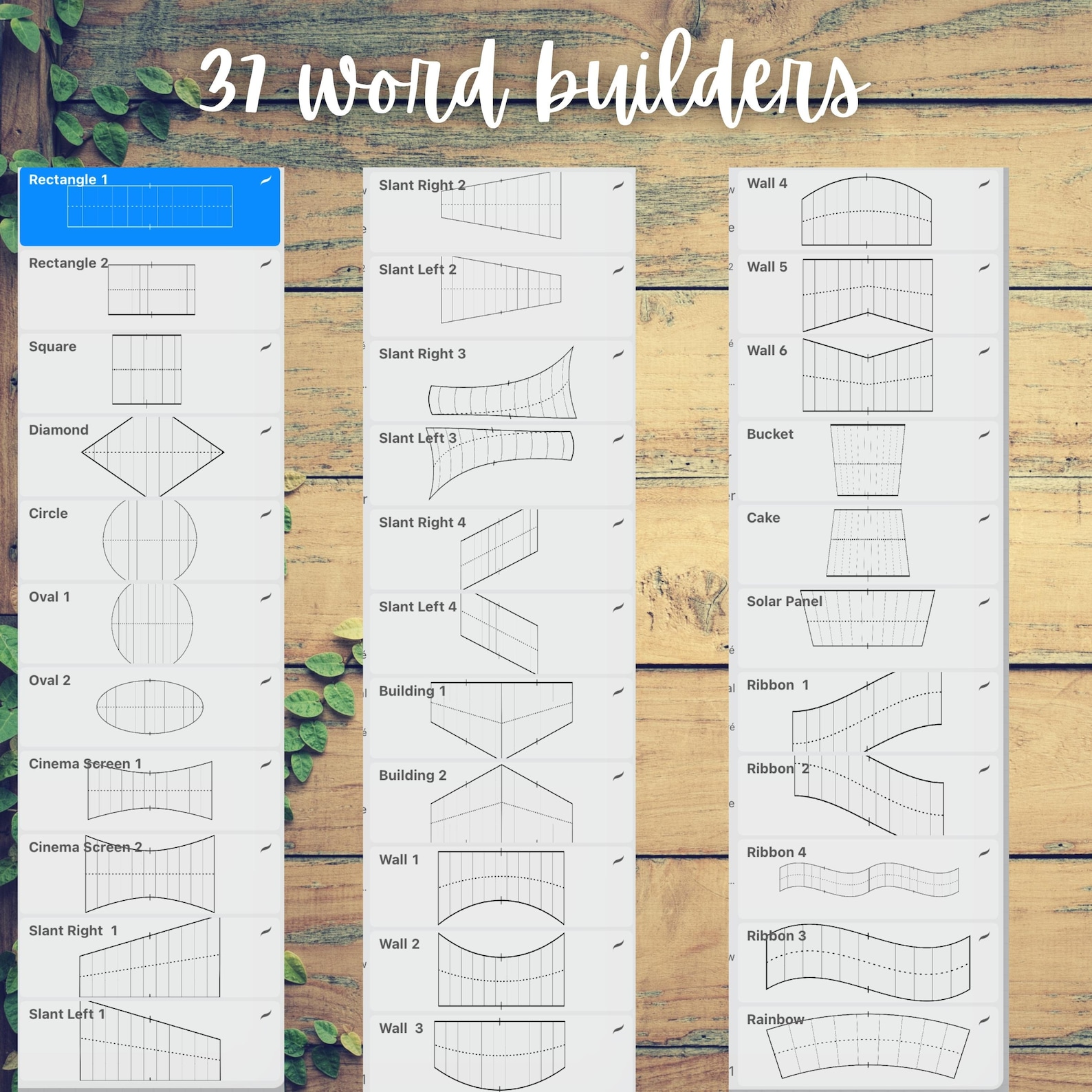 239 Lettering Grids Procreate Brushes. Includes Letter Builder, Word ...