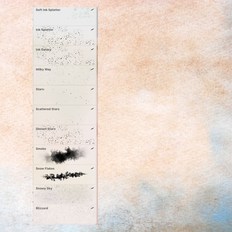 44 Procreate Texture Brushes. Grunge Brushes to Add Depth to | Etsy