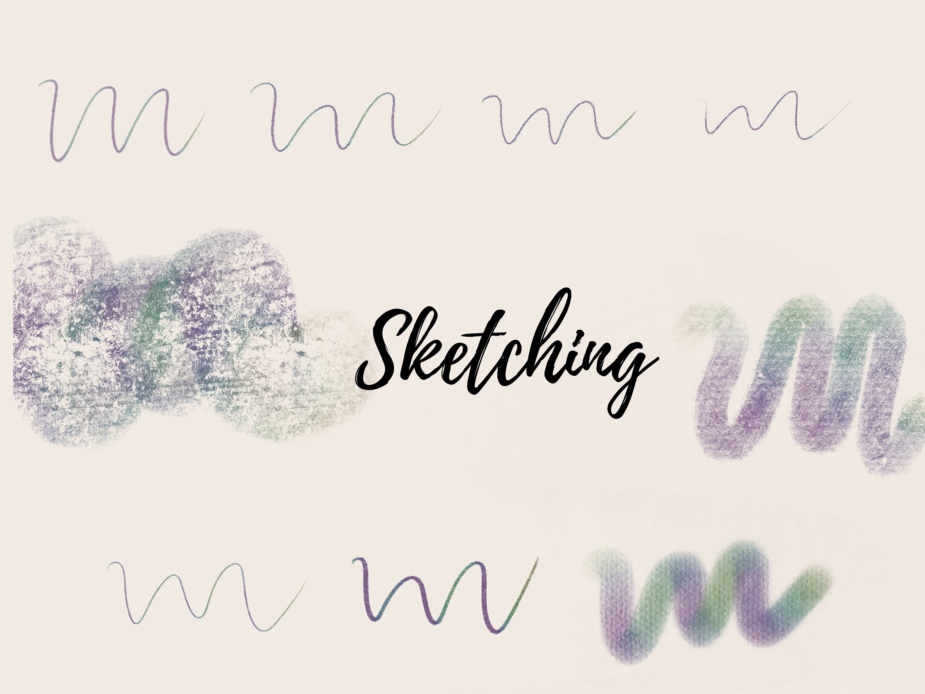 Drawing & Illustration Inking Drawing and Chalk Dual Tone Brush. 63