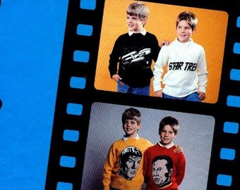 5 Vintage Star Trek trui trui patronen | Intarsia | Gary Kennedy | 1987 | Pdf | OOP