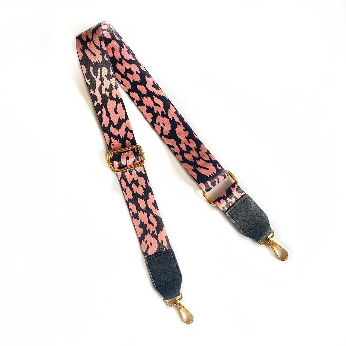 Feliné Pink & Black Leopard Print Purse Strap Purse Strap Etsy