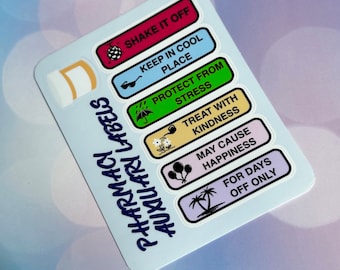 Pharmacy Auxiliary Label Stickers