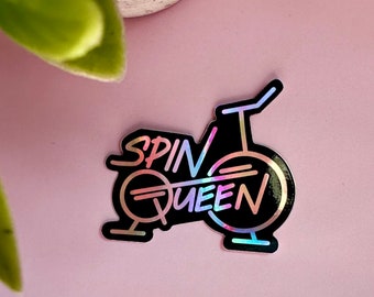 NEW Release - Spin Queen Holographic Vinyl Sticker