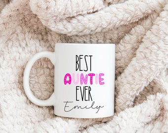 Personalised Best Auntie Mug / Personalised Mug /  Personalised Gift / Mug Gift / Mothers Day Gift / Custom Mug / Custom Gift / Personalised