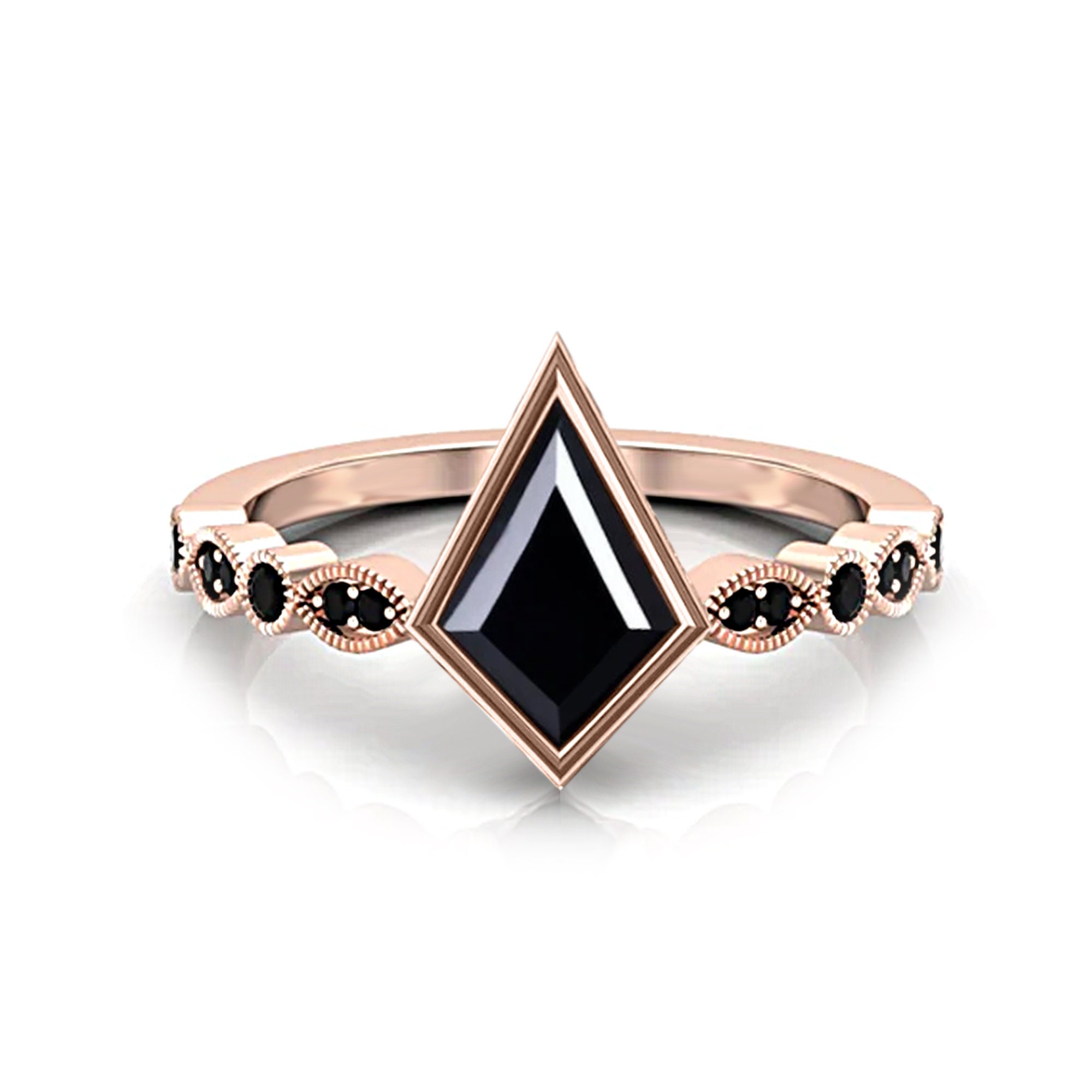 Vintage 925 Silver Black Onyx Wedding Gemstone Engagement Jewelry Ring Wholesale 